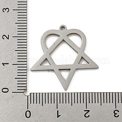 Pendentifs en acier inoxydable 304 anti-ternissement&nbsp;STAS-R228-03P