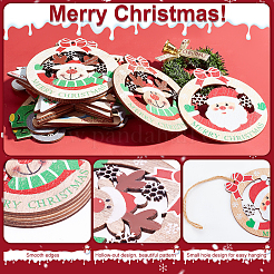22 stücke 11 stil weihnachten thema natürliche holz große anhänger&nbsp;WOOD-CA0001-51