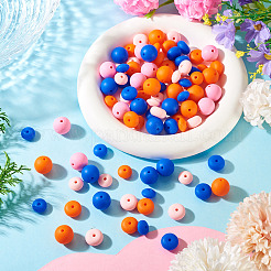 90 pièce de perles focales en silicone rondes et rondelles&nbsp;SIL-TA0003-57A