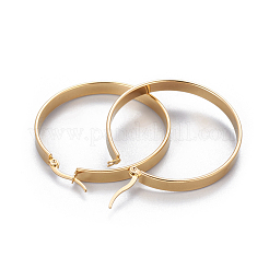Pendientes de aro grandes de acero inoxidable 304&nbsp;EJEW-F219-01B-G