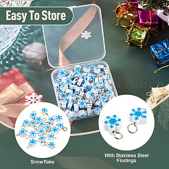 100 Stück 2 Stil handgemachte Polymer Clay Anhänger und Verbinder Charms&nbsp;PALLOY-TAC0250