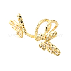 Pendentifs avec zircon cubiques à micro-pavés en laiton&nbsp;KK-V008-29G