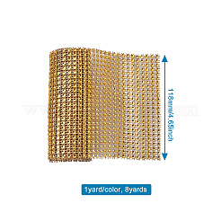 Kunststoff 24 Reihe Strass Mesh Wrap Roll&nbsp;AJEW-TA0001-09