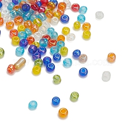 120g 8 Farben runde Glasperlen&nbsp;SEED-YW0001-63