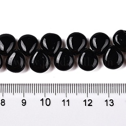 Natürlichen schwarzen Steinperlen Stränge&nbsp;G-T138-129