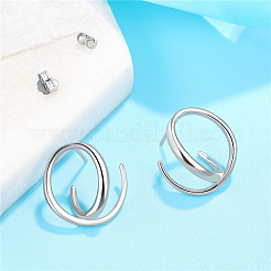 925 orecchini a bottone in argento sterling rodiato&nbsp;JE836A