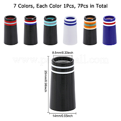 7 pieza de casquillos de golf de plástico de 7 colores para punta cónica&nbsp;FIND-CA0006-62