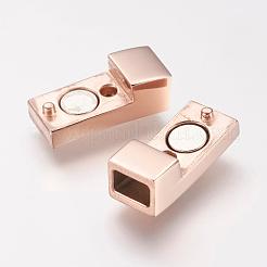 Fermoirs magnétiques en acier inoxydable 304 avec emembouts collées&nbsp;STAS-I011-17-RG