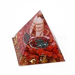 Decorazioni per la visualizzazione della casa della piramide di orgonite in resina&nbsp;G-PW0004-56A-02