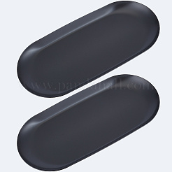 2 piatto ovale per esposizione di gioielli in acciaio inossidabile 430&nbsp;STAS-CN0001-70EB
