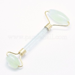 Sandía verde piedra vidrio latón masajeador facial&nbsp;MRMJ-G009-20G