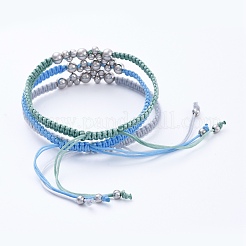 Set di braccialetti di perline intrecciati con filo di nylon regolabile&nbsp;BJEW-JB05289