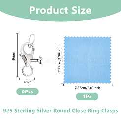 925 Sterling Silber Karabinerverschlüsse&nbsp;PALLOY-DC00030