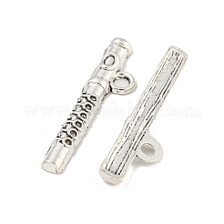 Tibetischen Stil Zinklegierung Flöte Anhänger&nbsp;X-TIBEP-R334-327AS-RS