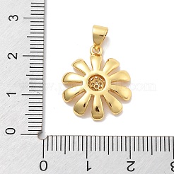 Pendentifs avec zircon cubiques à micro-pavés en laiton&nbsp;KK-M305-08G