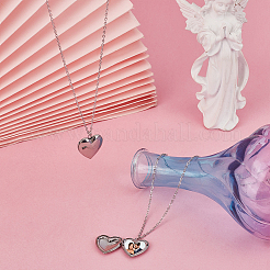 DIY-Sets zur Herstellung von Halsketten mit Medaillon-Anhänger aus chirurgischem Edelstahl 316&nbsp;DIY-FG0007-23P