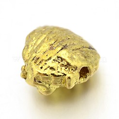Stile tibetano testa in lega leone perline&nbsp;TIBEB-E073-01