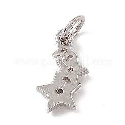 Ottone micro spianare fascino zirconi&nbsp;ZIRC-F132-18P