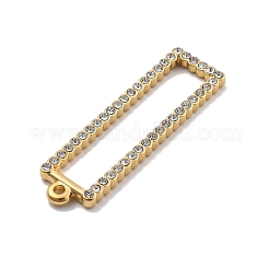 Pendentifs en strass cristal en acier inoxydable 304&nbsp;STAS-R155-070G