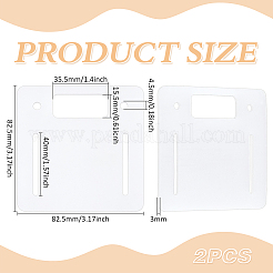 Porte-cartes en plastique&nbsp;AJEW-WH0473-36A