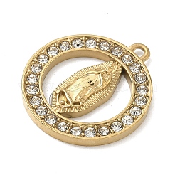 Ciondoli in acciaio inossidabile 304 e strass&nbsp;STAS-G371-09C-01G