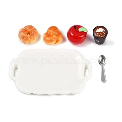 Adornos de desayuno en miniatura de resina&nbsp;DIY-H174-01J