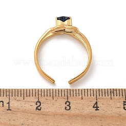 Manschettenringe aus 304er Edelstahl mit Pavé-Zirkonia für Damen&nbsp;RJEW-H246-02G-02