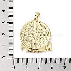 Emaille-Anhänger aus Messing mit Gestellbeschichtung&nbsp;KK-H474-21G-03