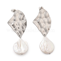 Boucles d'oreilles pendantes en acier inoxydable 304&nbsp;EJEW-F354-02P