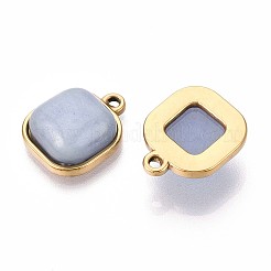 Natürliche graue Labradorit-Quadratanhänger&nbsp;STAS-N109-211B-G