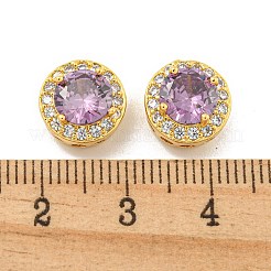 Mehrsträngige Glieder aus Messing mit Pavé-Kubikzirkonia&nbsp;KK-B096-19G-02