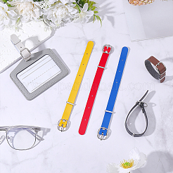 12 pieza de correas de cuero sintético para etiquetas de equipaje en 6 colores&nbsp;FIND-WR0012-92