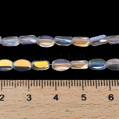 Galvanisieren transparente Glasperlen&nbsp;EGLA-H112-06-HR08