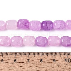 Perles de verre craquelé cuites au four&nbsp;DGLA-N019-01B-13