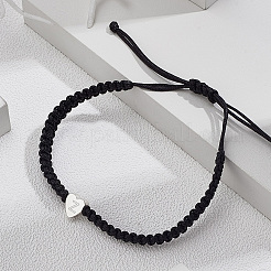 1 bracelet tressé en nylon réglable pour femmes et hommes&nbsp;BJEW-LP0001-34Z-P