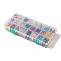 Perles de verre craquelé peintes par pulvérisation&nbsp;CCG-JP0001-01