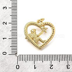 Colgante micropavé cubic zirconia de latón&nbsp;KK-F896-02G