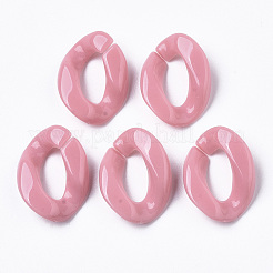 Opake Acryl Verknüpfung Ringe&nbsp;LS-OACR-T011-88G