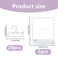 2 Stück Kleiderbügel aus Kunststoff für Puppen&nbsp;DIY-DC0004-30