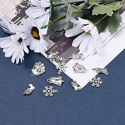 Noël style mixte pendentifs en alliage de style tibétain&nbsp;TIBEP-F040-02AS