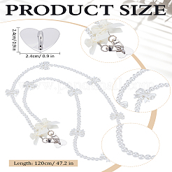 1 pz. Cinghie per cellulare con perline acriliche per donna&nbsp;HJEW-LP0001-36B