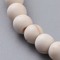 Braccialetti elasticizzati turchesi sintetici (tinti).&nbsp;BJEW-JB05008-03