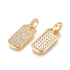 Ottone micro spianare pendenti zirconi&nbsp;X-KK-D156-03G