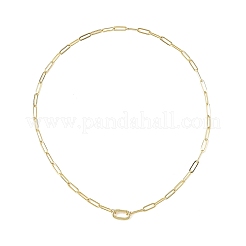 Collares de cadena de latón de 4 mm con cierre de resorte para mujer.&nbsp;NJEW-JN06539