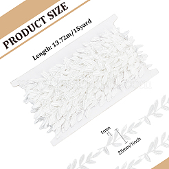 Bordure en dentelle de feuille de polyester de 15 mètre&nbsp;DIY-WH0430-108