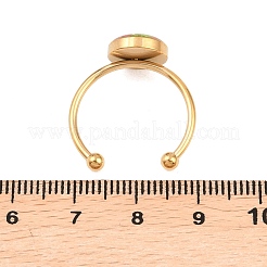 Manschettenringe aus Edelstahl 304 und Epoxidharz&nbsp;RJEW-P184-01G-02