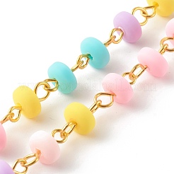 Chaînes de perles en pâte polymère faites à la main&nbsp;AJEW-JB00975-01