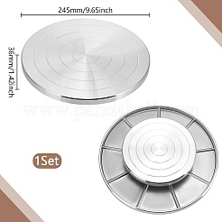 Doppelseitiger Drehteller aus Aluminium für Keramik-Ton-Skulpturenrad&nbsp;TOOL-WH0816-005P-02