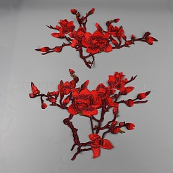 Polyestergewebe mit Blumen- und Zweigmuster&nbsp;PATC-WH0009-05B