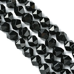 Brins de perles d'onyx noir naturel&nbsp;G-K066-13-10mm